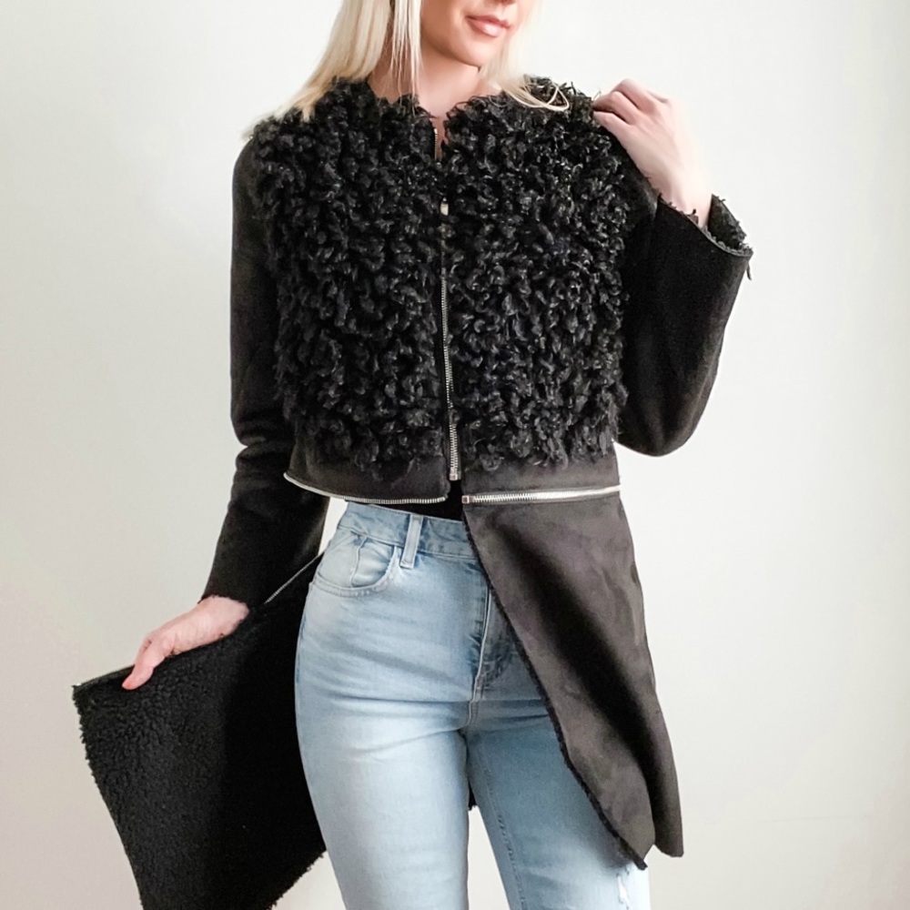 1.STATE Convertible Faux Shearling Jacket!